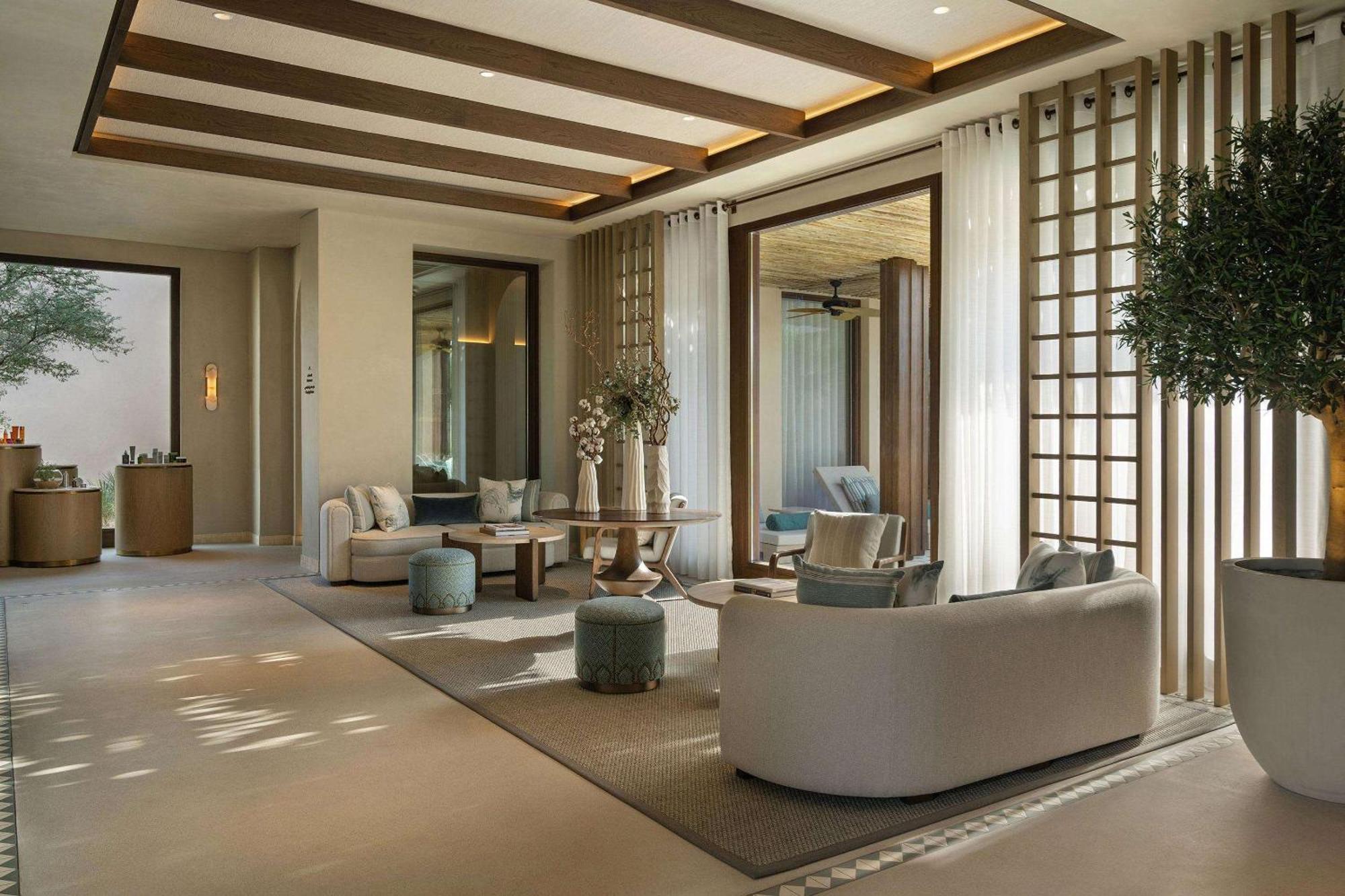 巴布铝沙姆斯沙漠度假村 迪拜 外观 照片 Interior of the spa at The Dorchester