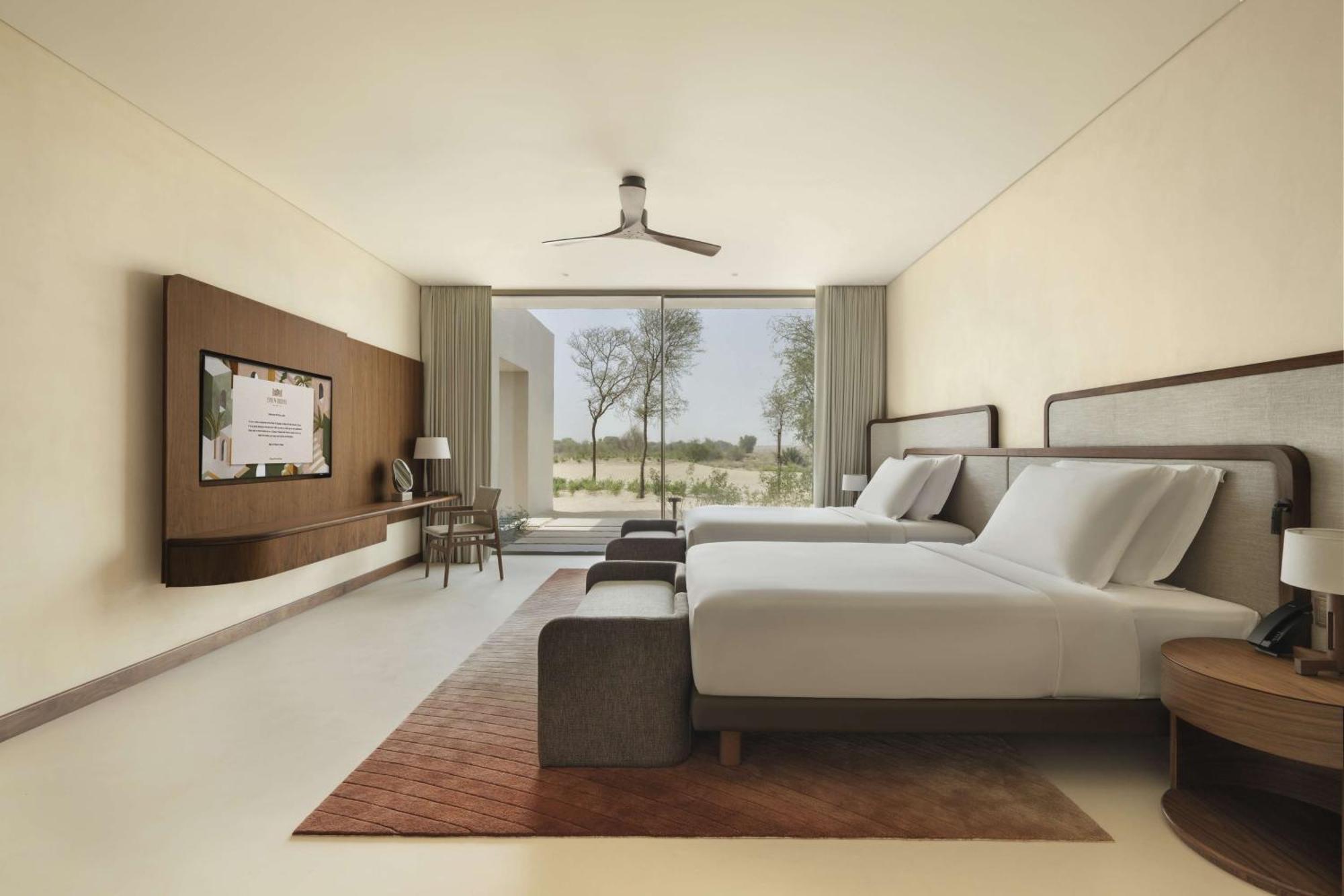 巴布铝沙姆斯沙漠度假村 迪拜 外观 照片 A guest room at the hotel